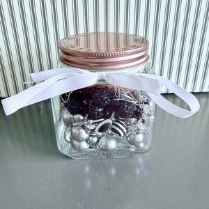 “Black and White and Sparking all over” Jewelry Jar